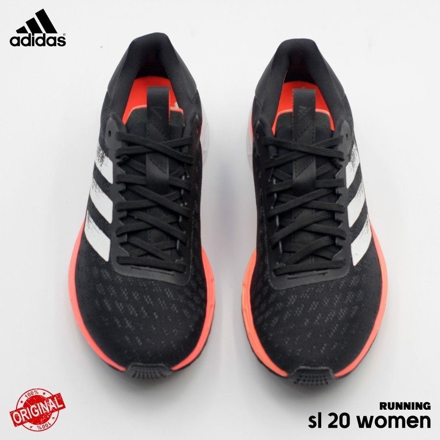 Adidas Wmns Sl20 EG2045 Core Black BNIB resmi Fesyen Pria Sepatu