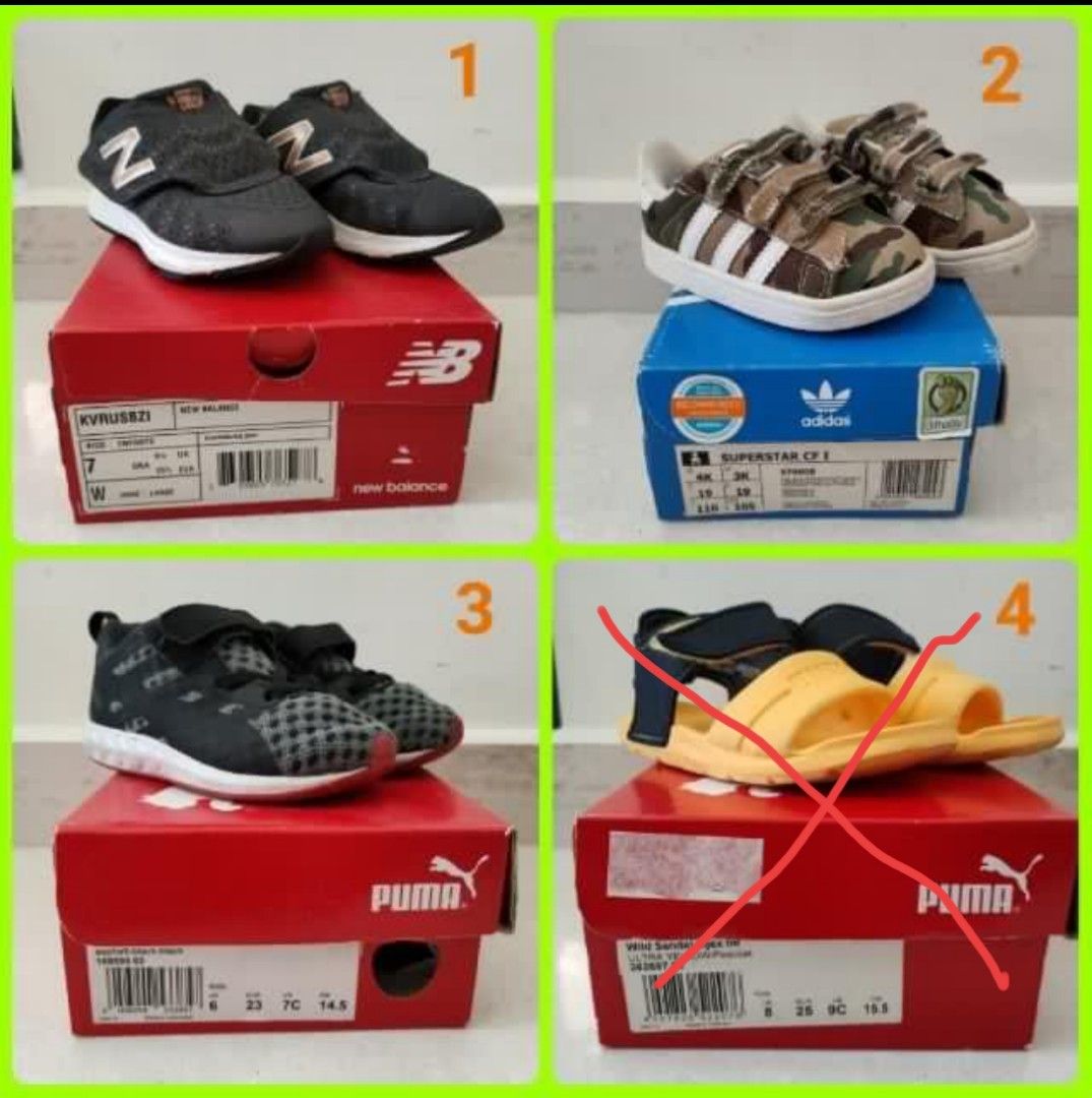 Adidas Puma New Balance Kids Shoes and Sandals Men s Fashion