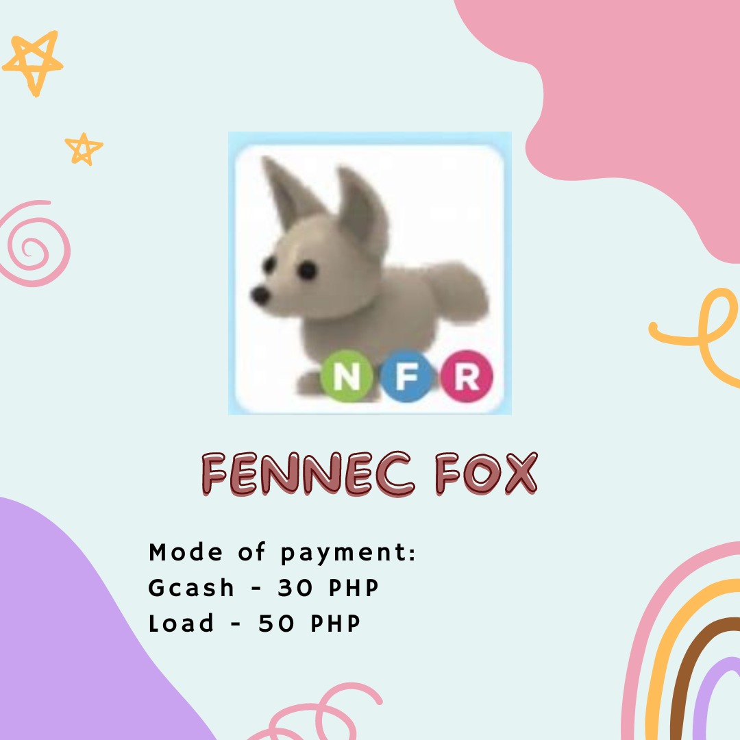 ADOPT ME NFR FENNEC FOX (NEON FLY RIDE) on Carousell
