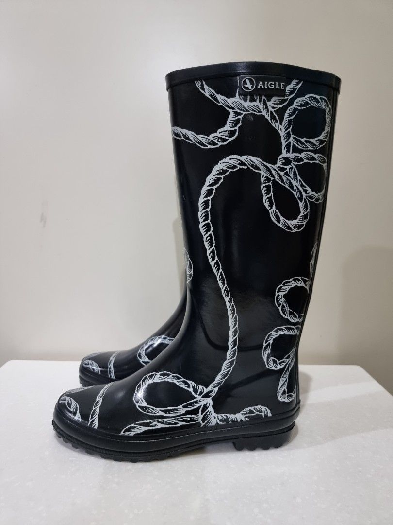 aigle rubber ankle boots