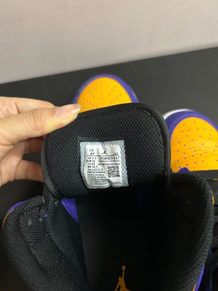 Jordan 5 lakers sales