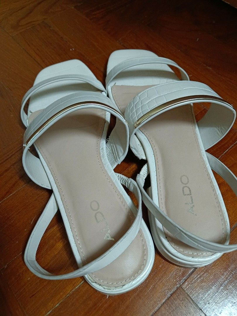 Aldo outlet white sandals