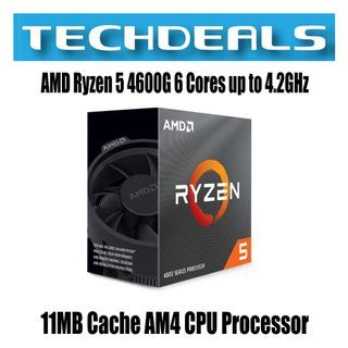 AMD Ryzen 5 4600G 6 Cores up to 4.2GHz 11MB Cache AM4 CPU Processor