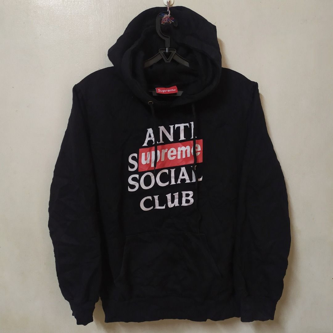 Anti Social Social Club Supreme Black Hoodie Jacket Men s Fashion