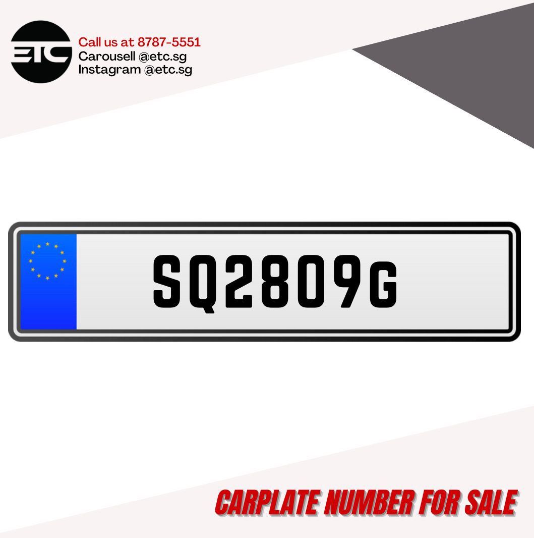 Antique Car plate SQ2809G Car Accessories Car Plates on Carousell