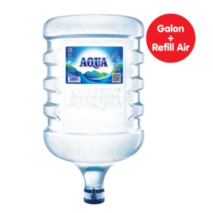 Aqua Air Mineral Galon Dan Isinya 19liter On Carousell 6048