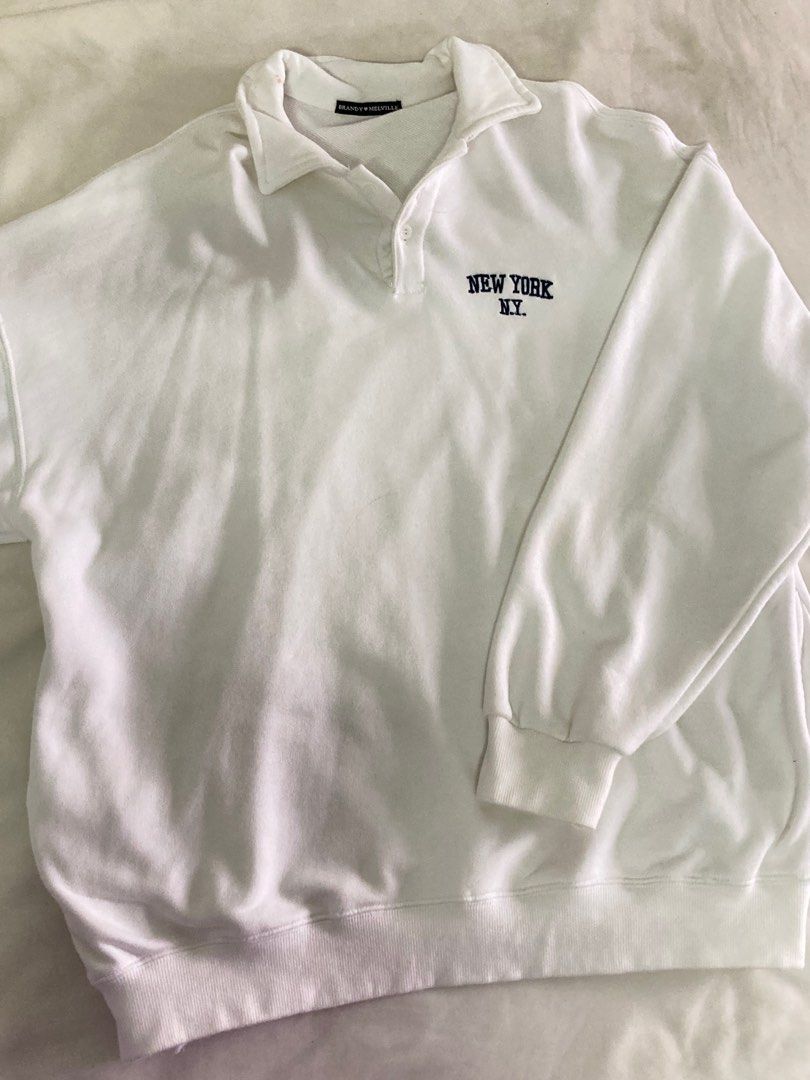 AUTHENTIC BRANDY MELVILLE ARCHER OVERSIZED SWEATSHIRT NEW YORK NY
