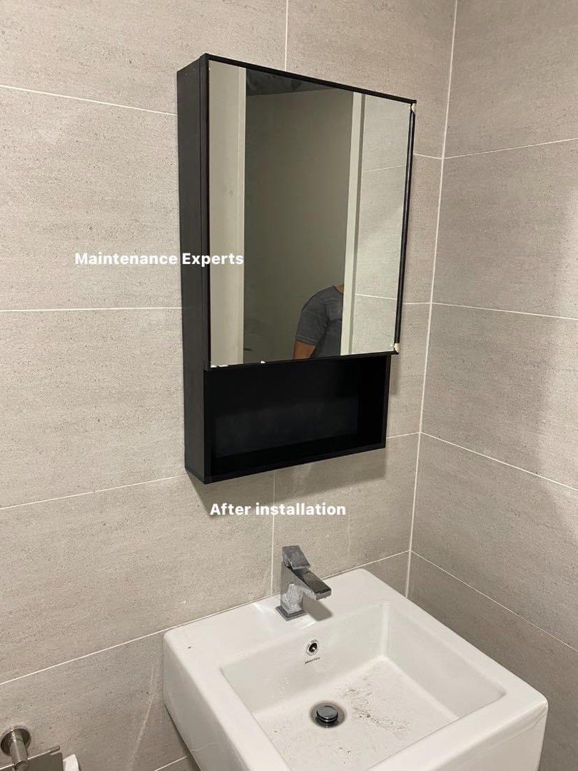 Bathroom cabinet installation, Services, Home Services, Home Repairs on ...