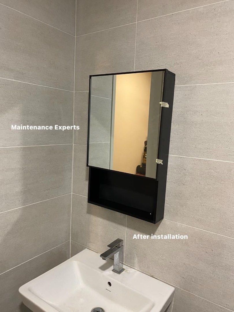 Bathroom cabinet installation, Services, Home Services, Home Repairs on ...