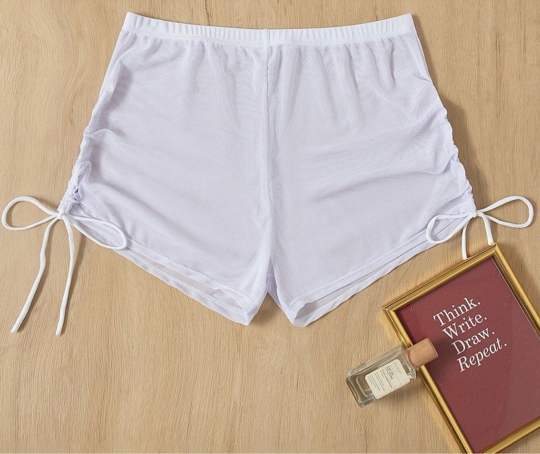 Bikini Bottom Shorts See Through Sheer Women S Fashion Swimwear