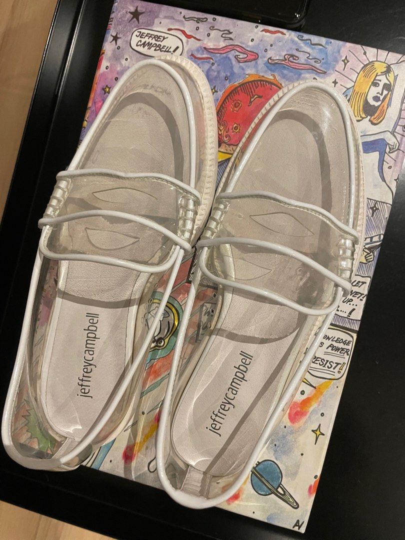 BNIB Jeffrey Campbell Kurri Vinyl Loafers US6.5M Women s Fashion