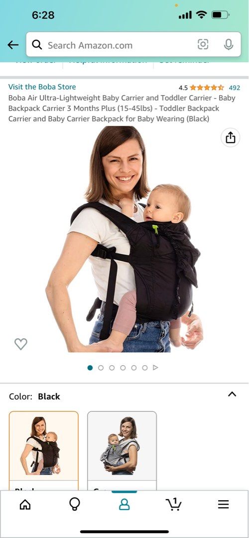Boba Air Lightweight Baby Carrier Brand New