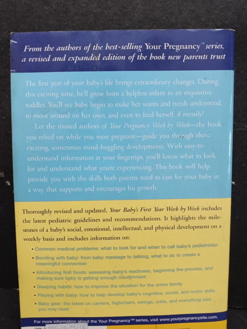 Book: Your Baby's First Year Week by Week *New Mom *Motherhood ...