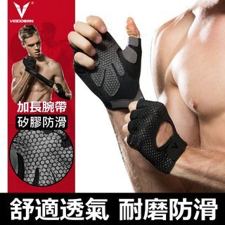 【Brand New】防滑透氣手套 2入/2pc Fitness gloves 運動手套 重訓手套 防滑手套 鍛鍊手套 不長繭 灰色
