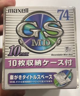 Brandneww Maxell 10 Pack Recordable Mini Disc