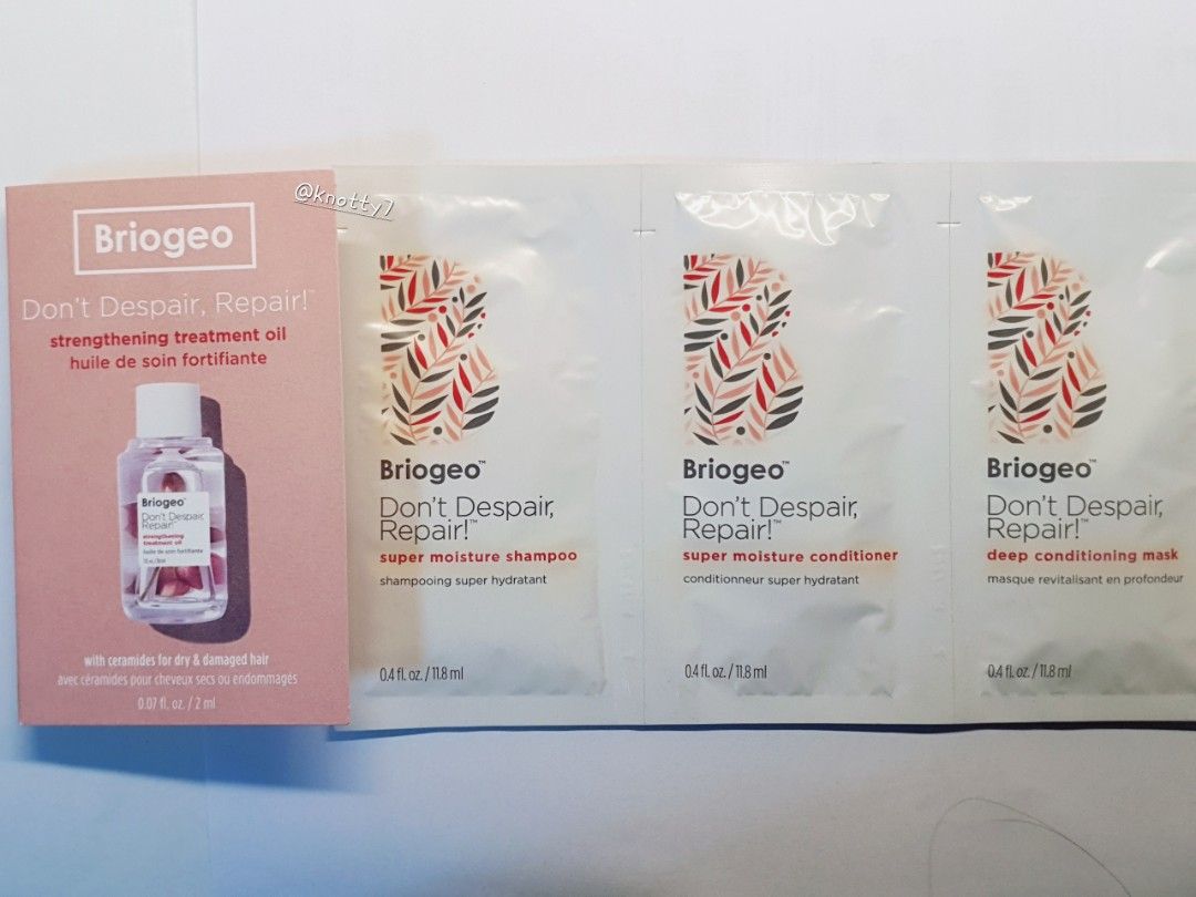 BRIOGEO Don't Despair Repair Super Moisture Shampoo Conditioner Deep