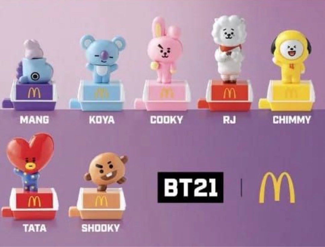 BT21 Happy Meal x Mcdonalds, Hobbies & Toys, Memorabilia & Collectibles