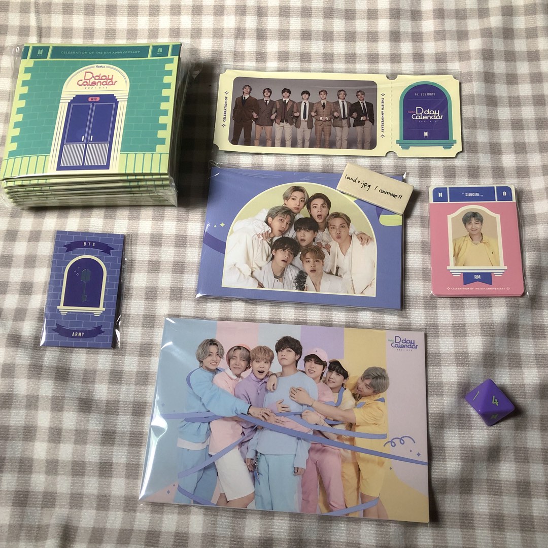 BTS Festa 2021 D Day Calendar on Carousell