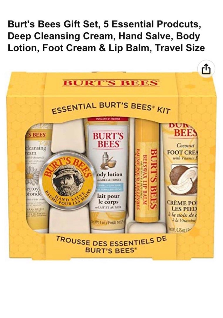 Burt Bees Travel Set, Beauty & Personal Care, Bath & Body, Body Care on