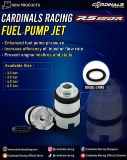 Cardinals Racing Fuel Pump Jet RS150R GTR150 SUPRA150 RSX150 WINNERX 3.3~4.5 BAR FUEL PUMP RACING JET