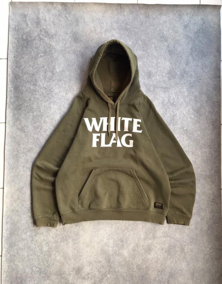 White top flag hoodie