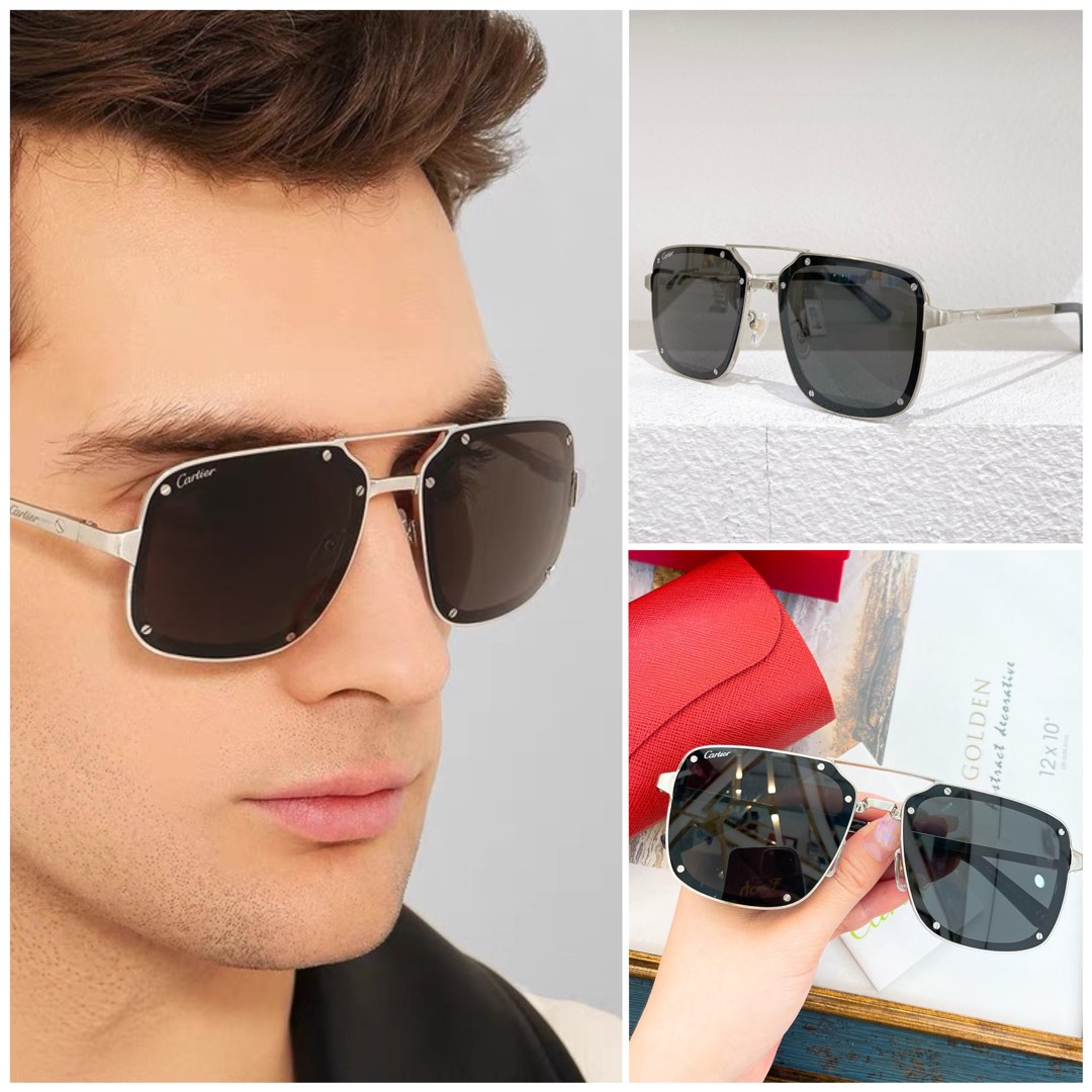 Cartier Sunglasses CT0194S Size 60 Men s Fashion Watches
