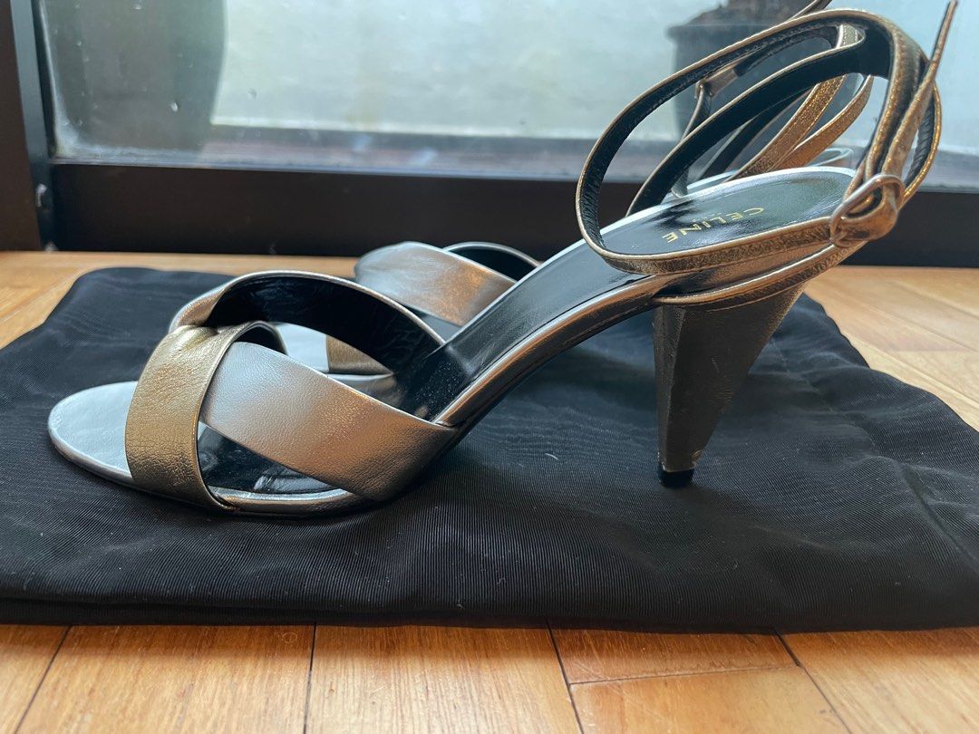 Gold 3 cheap inch heels