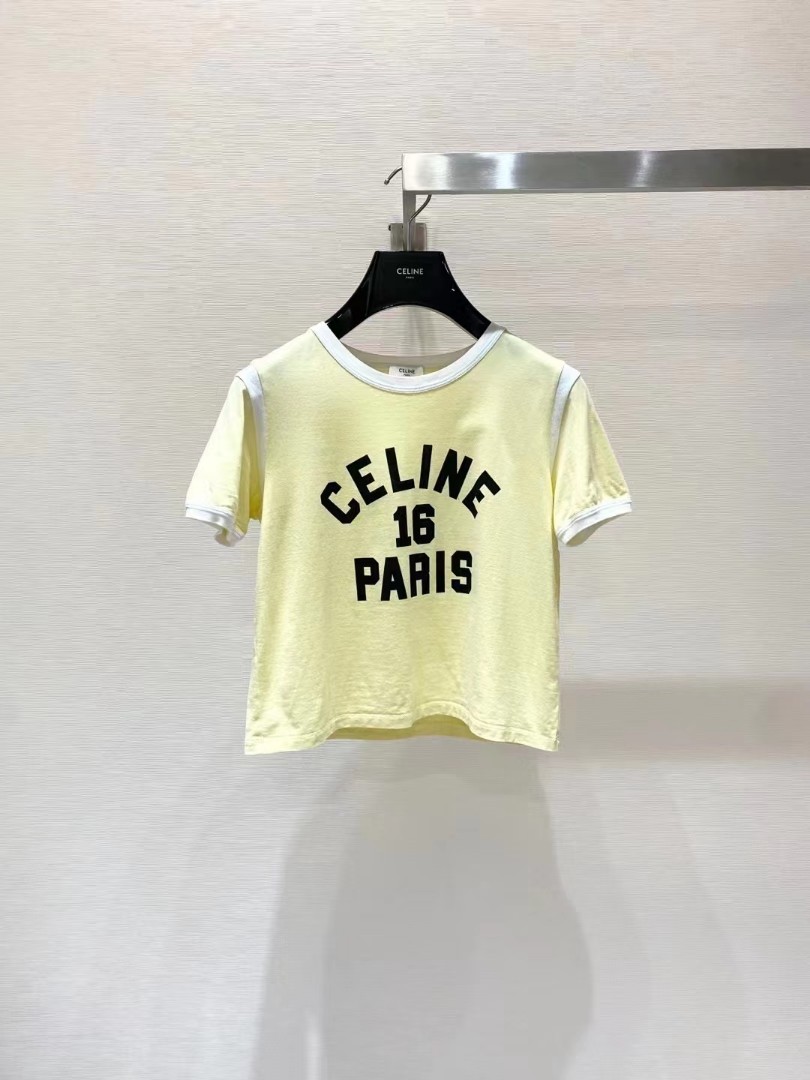 CELINE Triomphe Celine t-shirt in cotton jersey (2X872671Q.01NB)