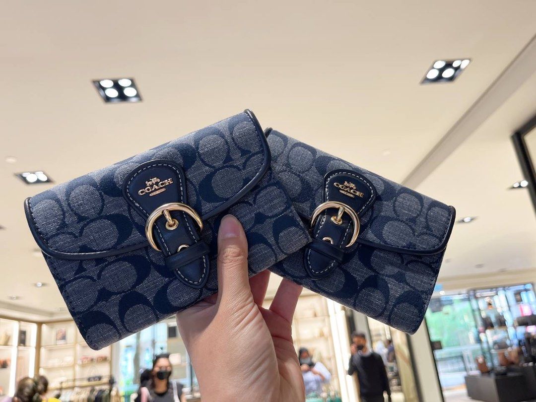 Coach sales chambray wallet