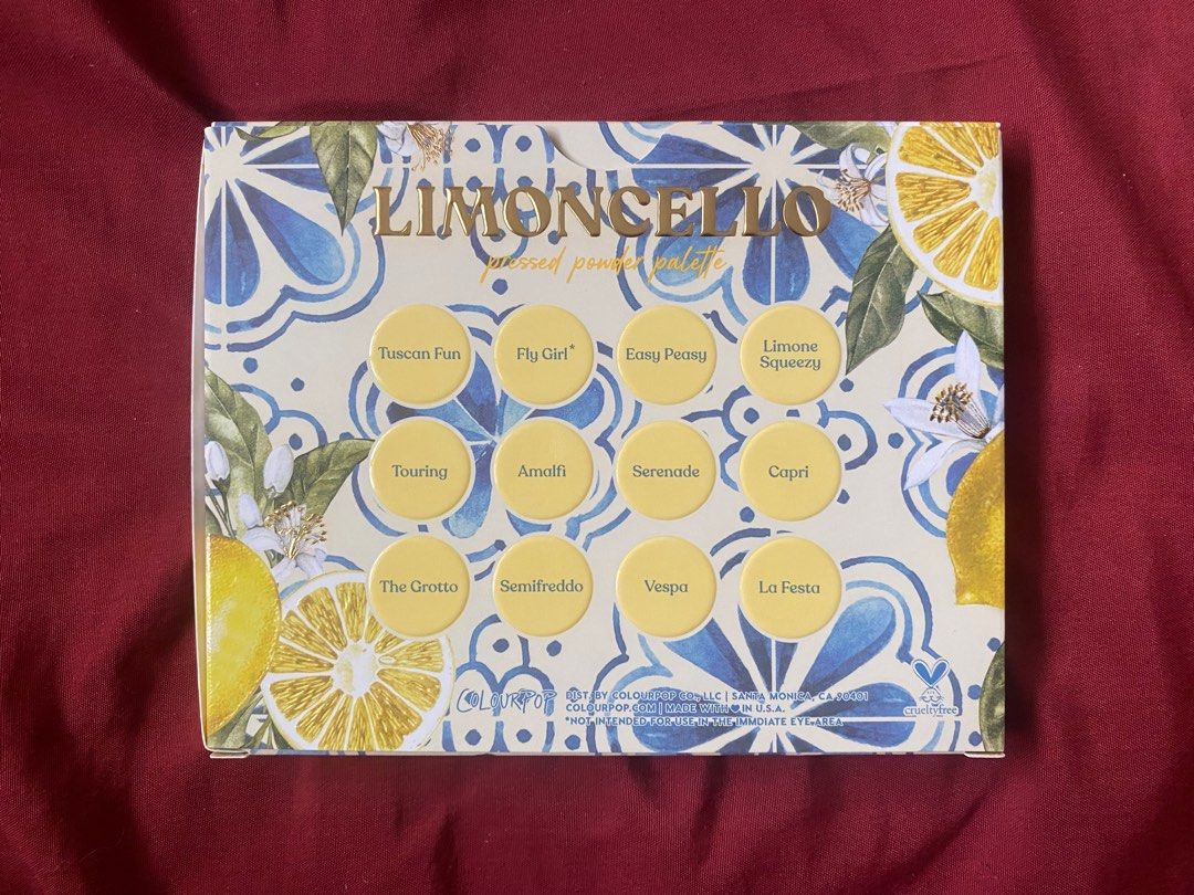 Colourpop Limoncello Eyeshadow Palette (Category: Makeup) located in Marikina City. Submitted by coeli.ph (Listing ID 1233508653, Image 3). Description: Authentic Colorpop Shadow Palette (can show proof of authenticity) - has a mirror.