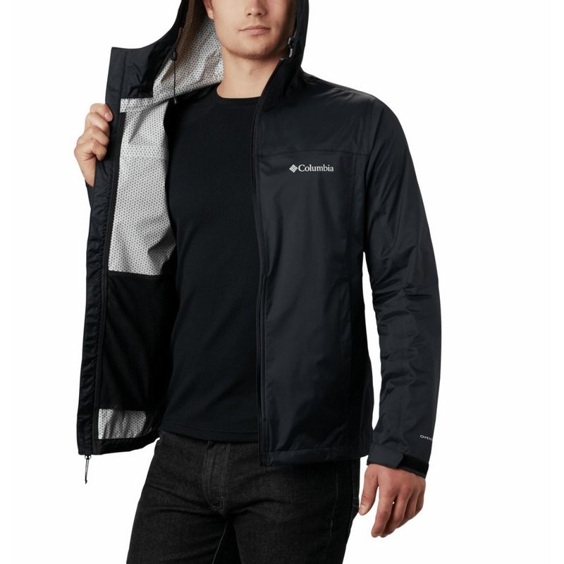 Columbia EvaPOURation Rain Jacket Omni Wick Omni Tech Jaket Hiking Waterproof Original