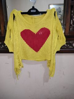 Crop top rajut