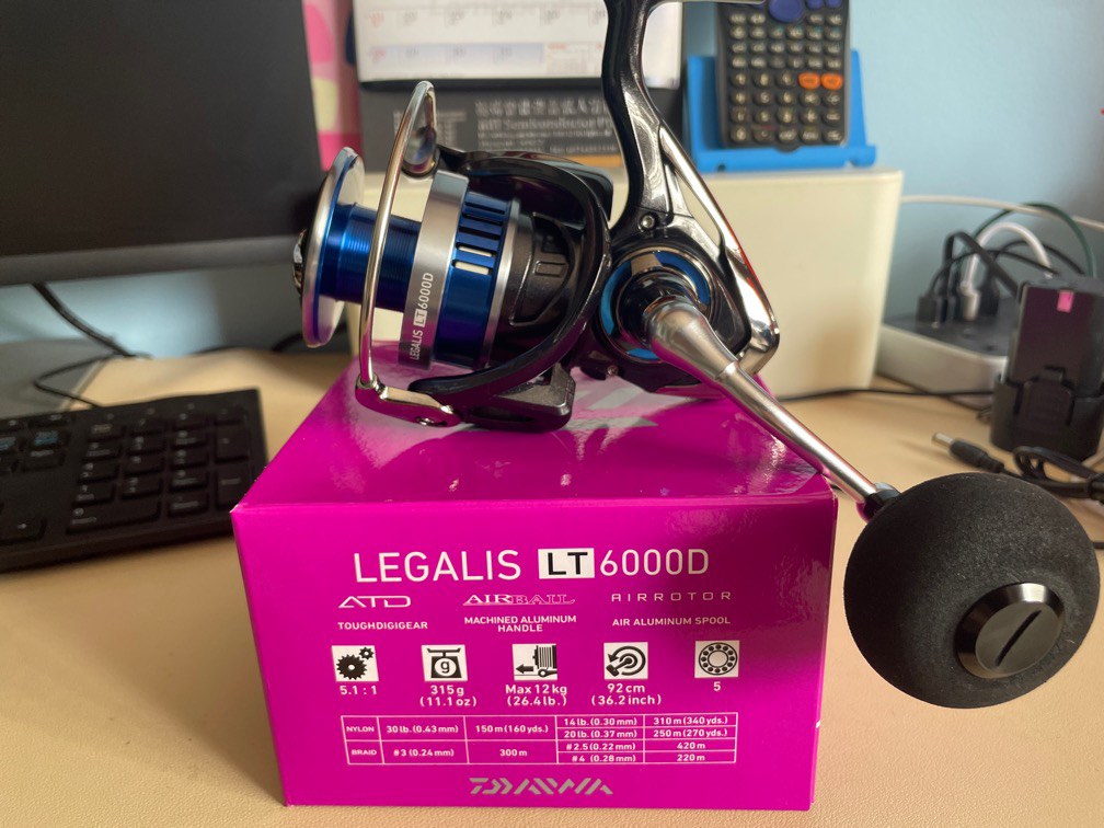 Moulinet Pêche Mer Daiwa 23 LEGALIS LT6000D-H - Rapport 5,7:1 - 5 Roulements - Frein 12kg - Neuf En Boîte