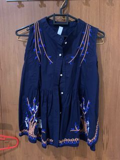 dark navy top