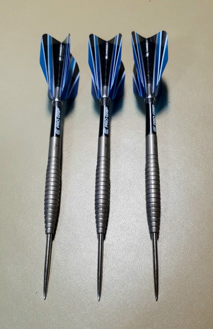 DARRYL "THE DAZZLER" FITTON Steel Tip Tungsten Dart Set, Sports Other Sports Equipment and Supplies on Carousell