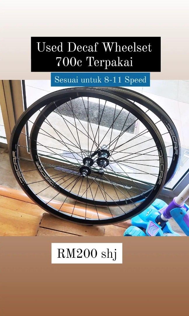 Wheelset sales decaf 700c