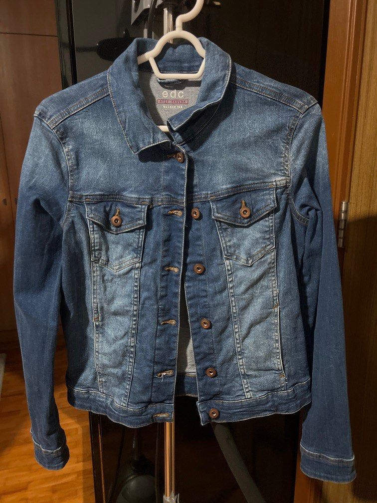 Esprit denim jacket womens hotsell