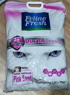 Feline Fresh Pink Sand 10L ultra strength multiple cat