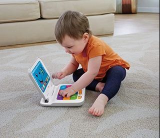 Fisher-Price Laugh & Learn Smart Stages Laptop, Grey/White