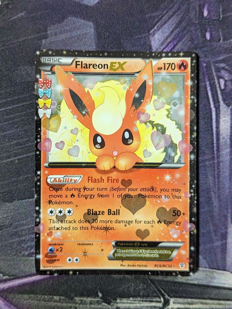 Carta Ultra Rara - Flareon Ex - Pokemon Tcg
