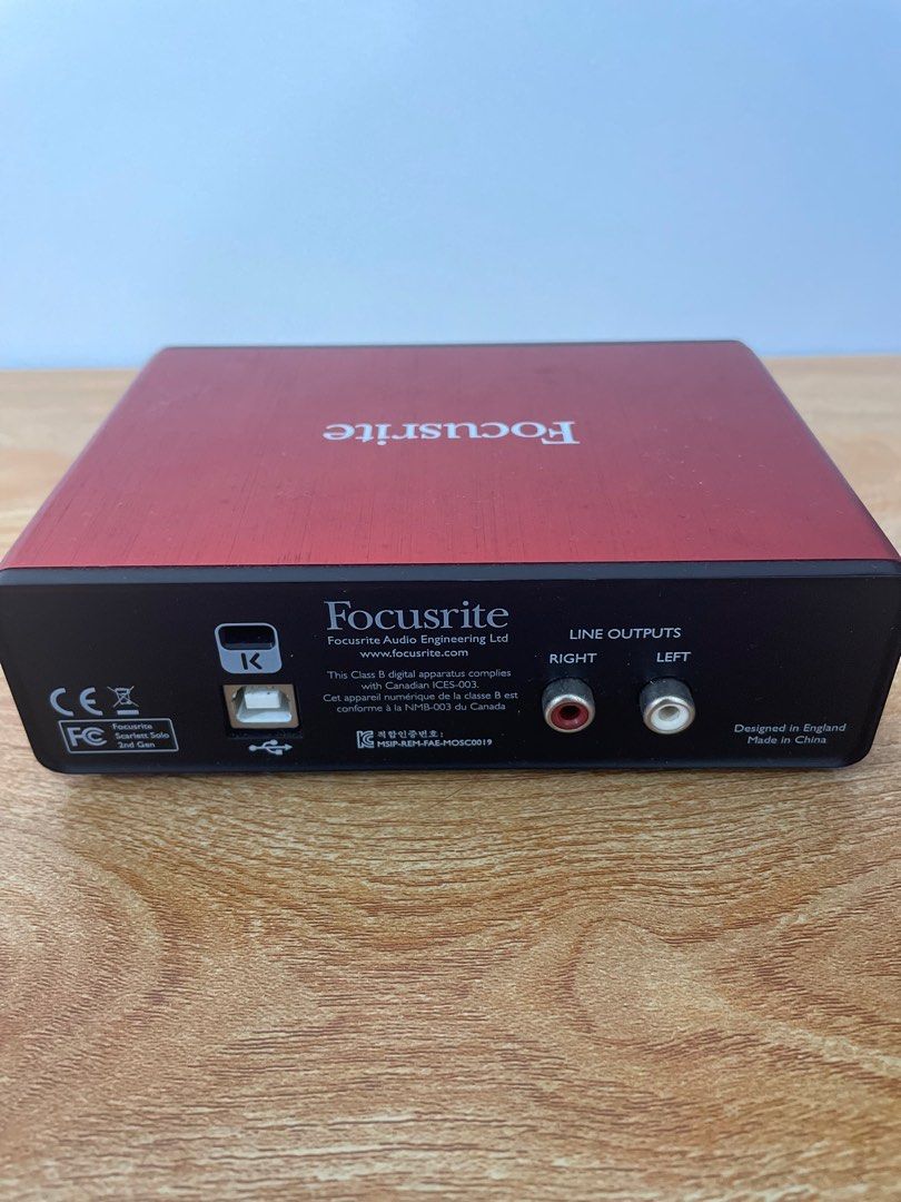 Focusrite Scarlett Solo 2nd Gen, Audio, Other Audio Equipment on Carousell