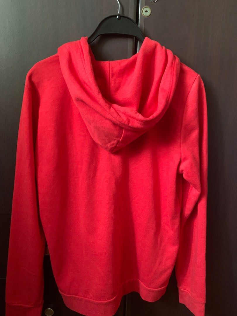 Forever 21 Red Zip up Hoodie Women s Fashion Coats Jackets and