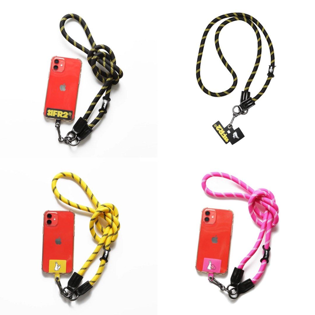 FR2 梅 Rope Phone Strap with 2 Cards - ストラップ