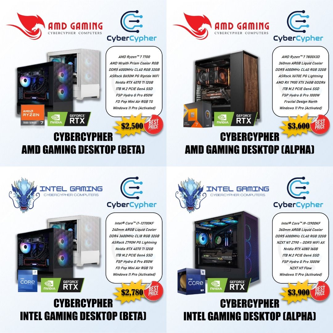 ⚡[FREE GIFTS & DELIVERY] PC Custom Desktop Builds for Gaming/Workstation or Computer Upgrades.. Cheap!62863060341889112