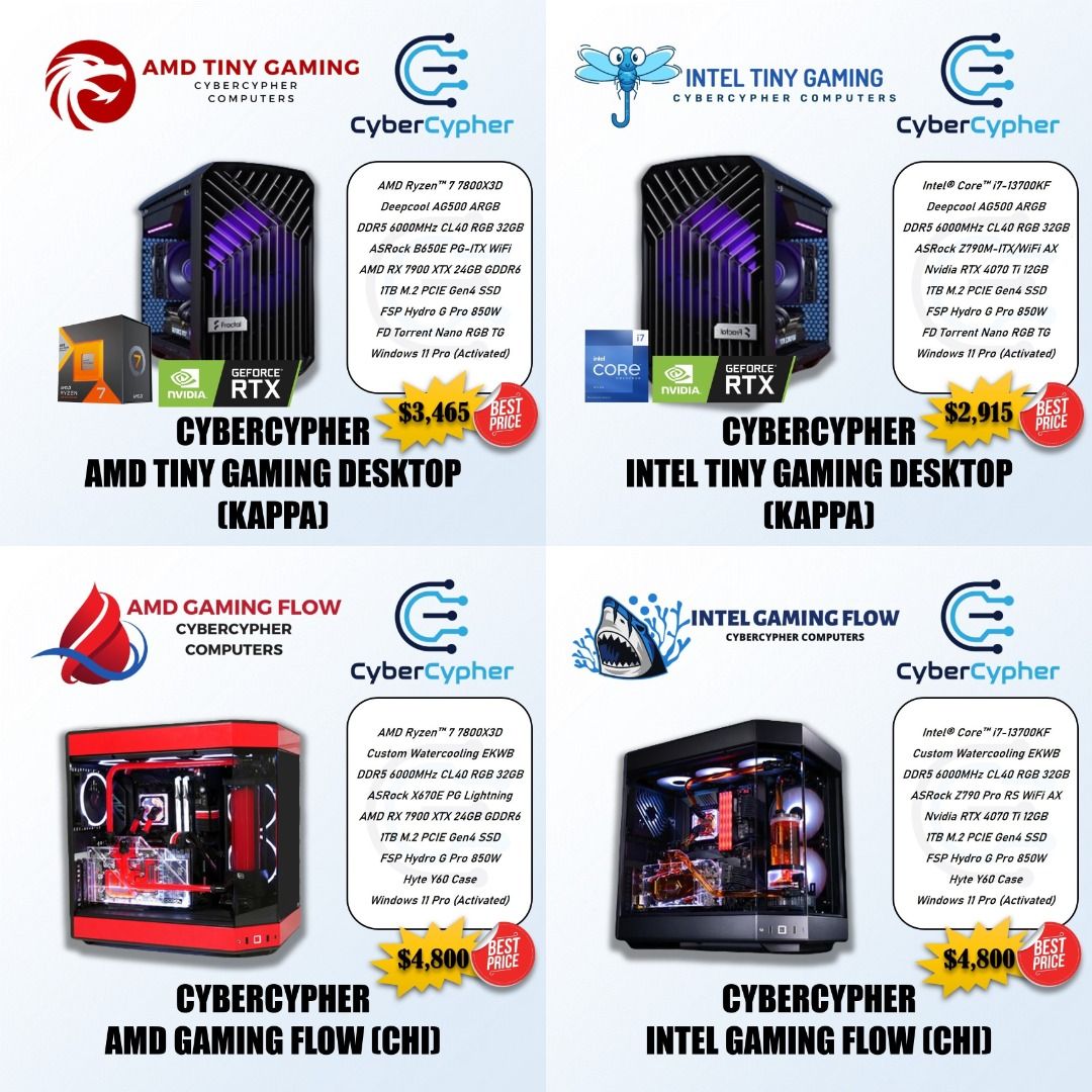 ⚡[FREE GIFTS & DELIVERY] PC Custom Desktop Builds for Gaming/Workstation or Computer Upgrades.. Cheap!62863060341889113