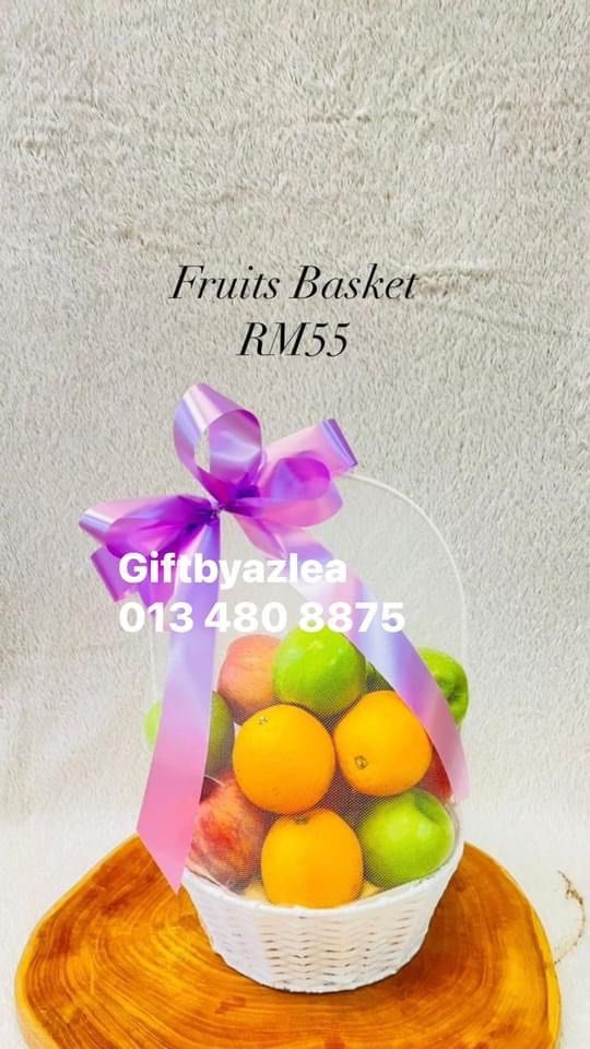 Fruit basket ready stock shah alam, Food & Drinks, Gift Baskets & Hampers on Carousell