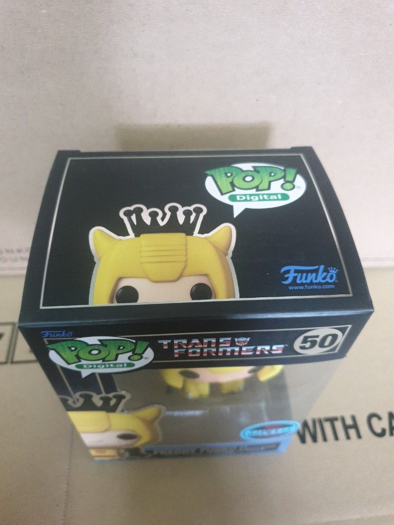 Funko Pop Transformers Freddy Funko Bumblebee NFT Royalty, Hobbies