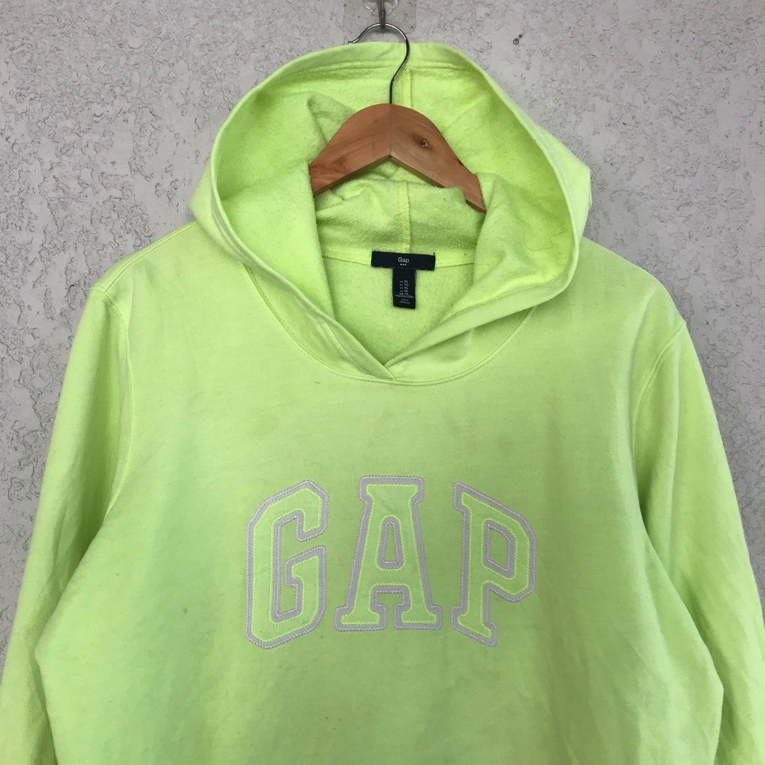 Gap neon green hoodie Men s Fashion Tops Sets Hoodies on