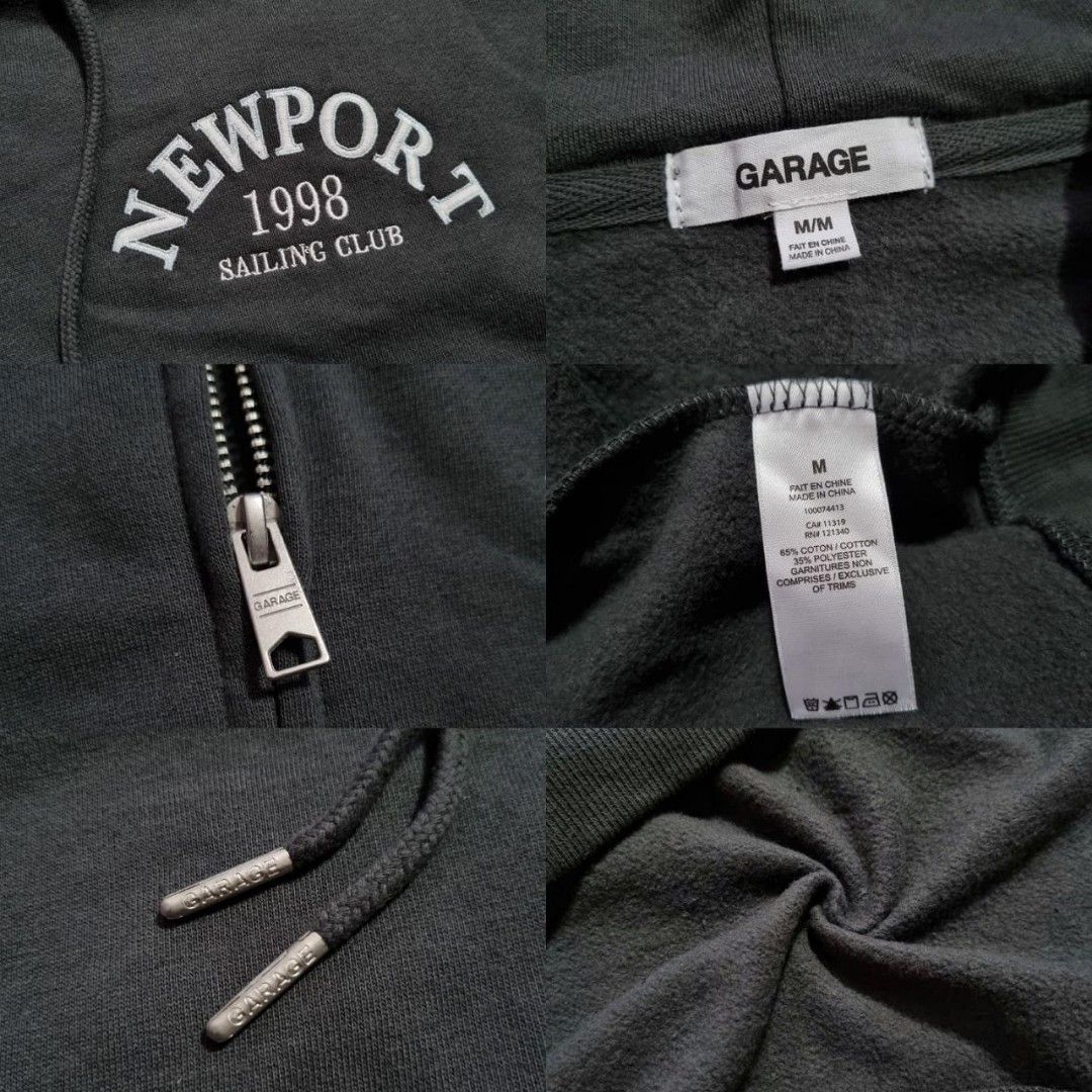 Garage zip up sweater top