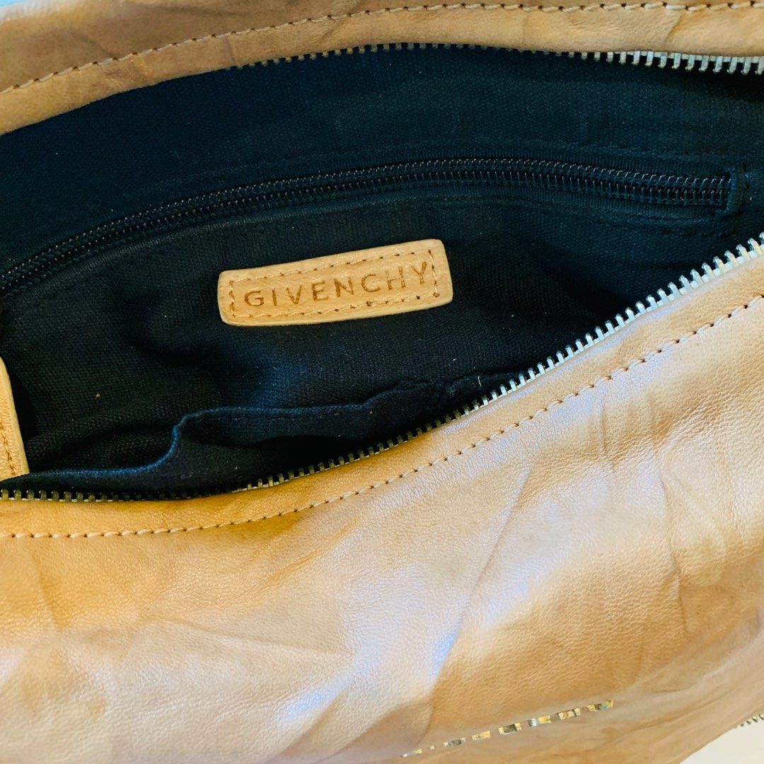 Givenchy Large Brown Leather Wrinkled Pandora Bag Women s